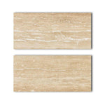 Special Cut | 9x18 Ivory Travertine Vein Cut Filled & Honed Tile Special Cut | 9x18 Ivory Travertine Vein Cut Filled & Honed Tile - American Tile Depot