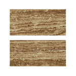 Special Cut | 9x18 Noce Exotic Travertine (Vein-Cut) Filled & Honed Tile Special Cut | 9x18 Noce Exotic Travertine (Vein-Cut) Filled & Honed Tile - American Tile Depot