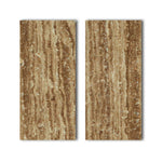 Special Cut | 9x18 Noce Exotic Travertine (Vein-Cut) Filled & Honed Tile Special Cut | 9x18 Noce Exotic Travertine (Vein-Cut) Filled & Honed Tile - American Tile Depot