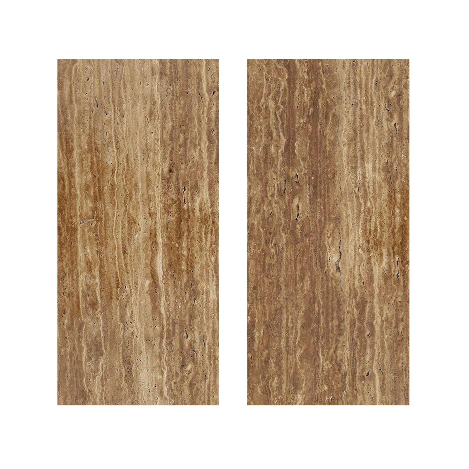Special Cut | 9x18 Noce Exotic Travertine (Vein-Cut) Filled & Polished Tile Special Cut | 9x18 Noce Exotic Travertine (Vein-Cut) Filled & Polished Tile - American Tile Depot