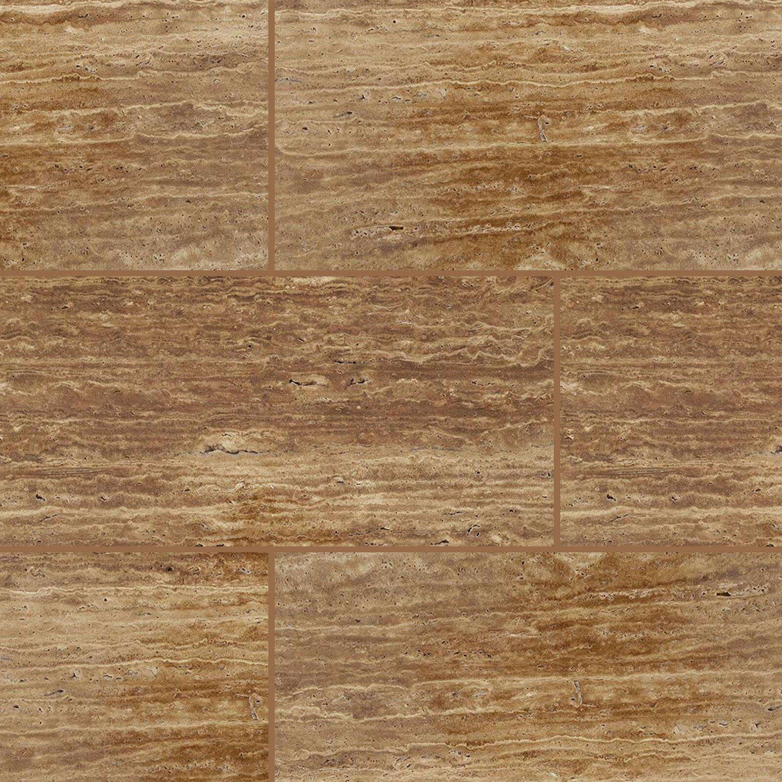Special Cut | 9x18 Noce Exotic Travertine (Vein-Cut) Filled & Polished Tile Special Cut | 9x18 Noce Exotic Travertine (Vein-Cut) Filled & Polished Tile - American Tile Depot