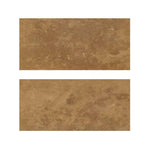 Special Cut | 9x18 Noce Travertine Filled & Honed Tile Special Cut | 9x18 Noce Travertine Filled & Honed Tile - American Tile Depot