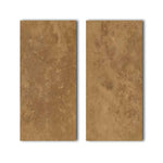 Special Cut | 9x18 Noce Travertine Filled & Honed Tile Special Cut | 9x18 Noce Travertine Filled & Honed Tile - American Tile Depot