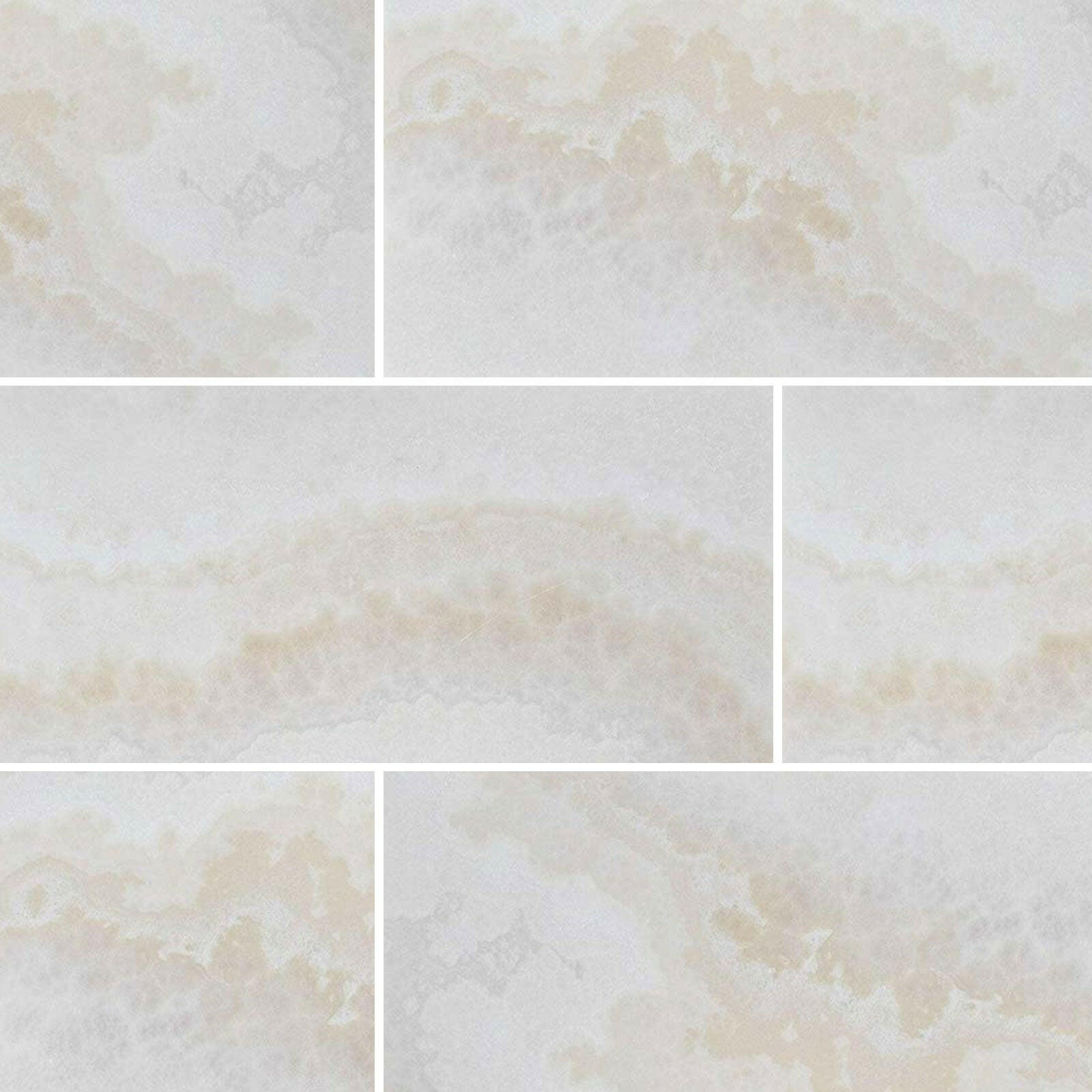 Special Cut | 9x18 Premium White Onyx CROSS-CUT Polished Tile Special Cut | 9x18 Premium White Onyx CROSS-CUT Polished Tile - American Tile Depot