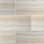 Special Cut | 9x18 Premium White Onyx VEIN-CUT Polished Tile Special Cut | 9x18 Premium White Onyx VEIN-CUT Polished Tile - American Tile Depot