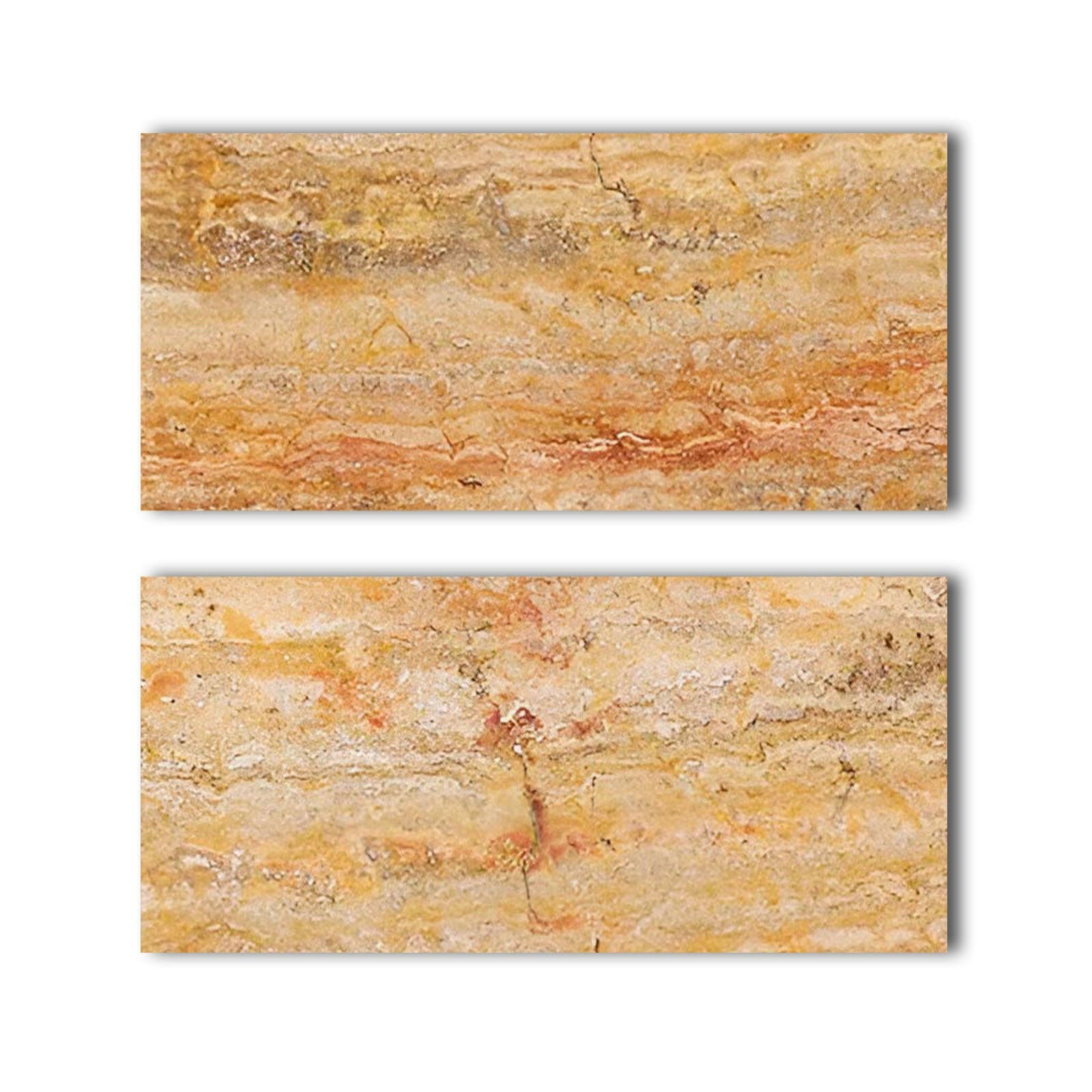 Special Cut | 9x18 Scabos Travertine Filled & Polished Tile Special Cut | 9x18 Scabos Travertine Filled & Polished Tile - American Tile Depot
