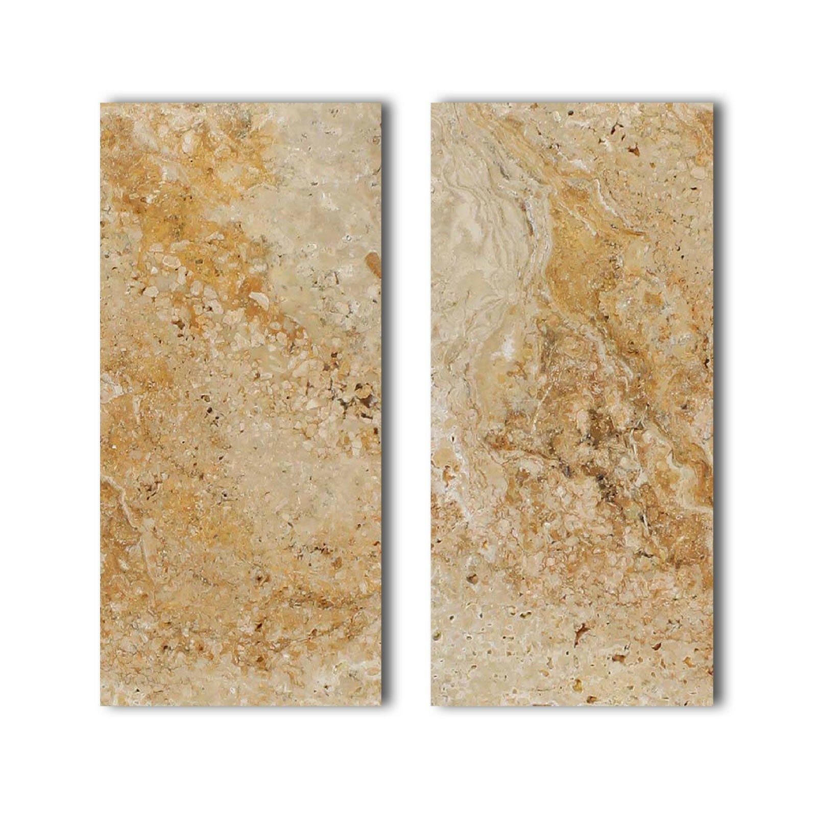 Special Cut | 9x18 Valencia Travertine Filled & Honed Tile Special Cut | 9x18 Valencia Travertine Filled & Honed Tile - American Tile Depot