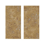 Special Cut | 9x18 Walnut Travertine Filled & Honed Tile Special Cut | 9x18 Walnut Travertine Filled & Honed Tile - American Tile Depot