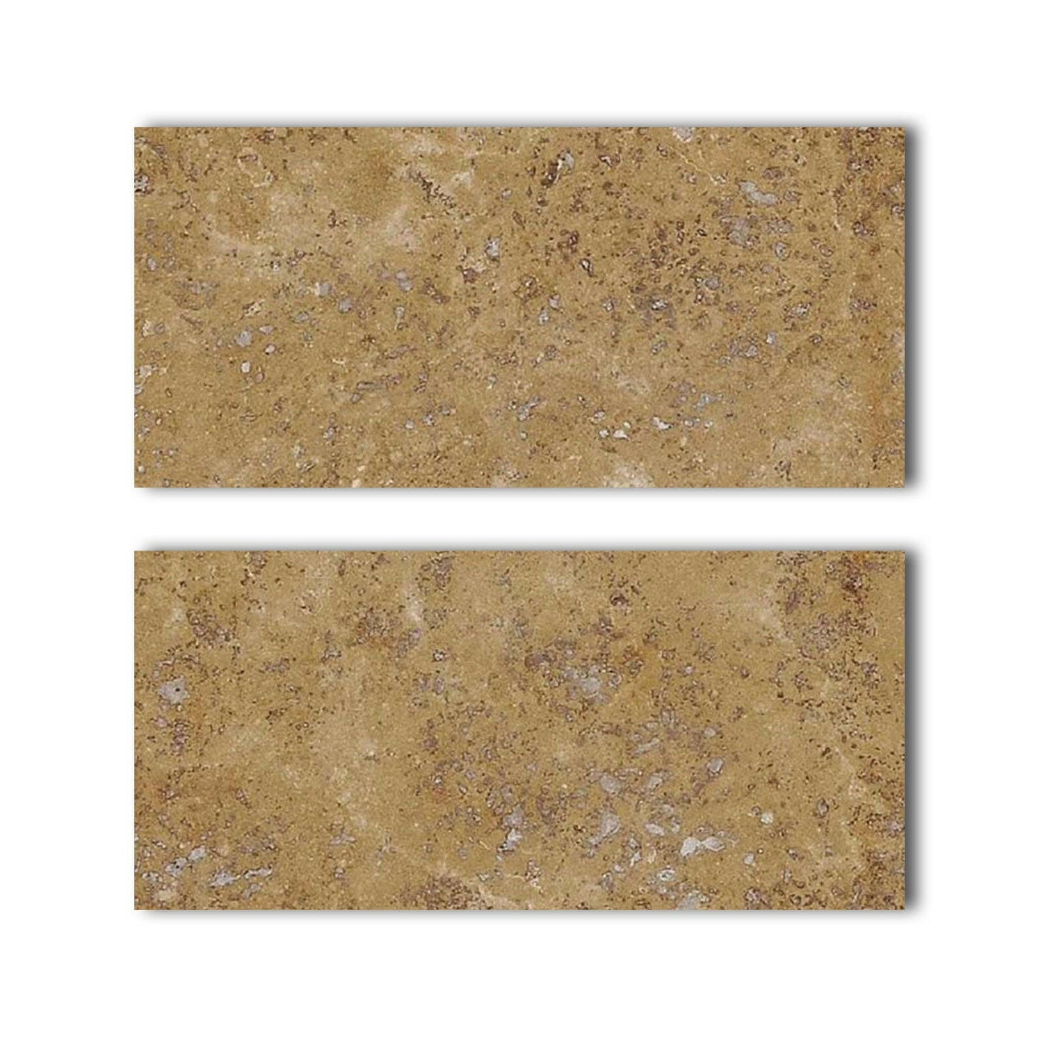 Special Cut | 9x18 Walnut Travertine Filled & Honed Tile Special Cut | 9x18 Walnut Travertine Filled & Honed Tile - American Tile Depot