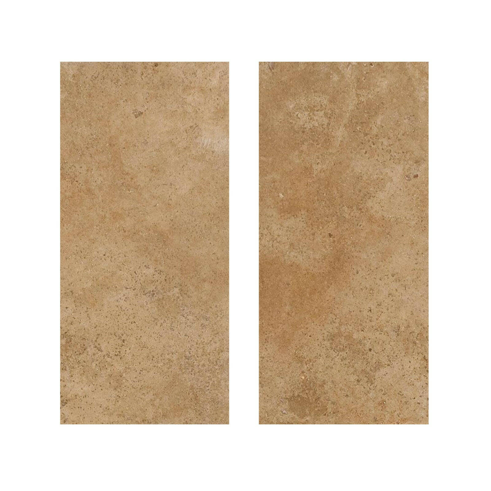 Special Cut | 9x18 Walnut Travertine Filled & Polished Tile Special Cut | 9x18 Walnut Travertine Filled & Polished Tile - American Tile Depot