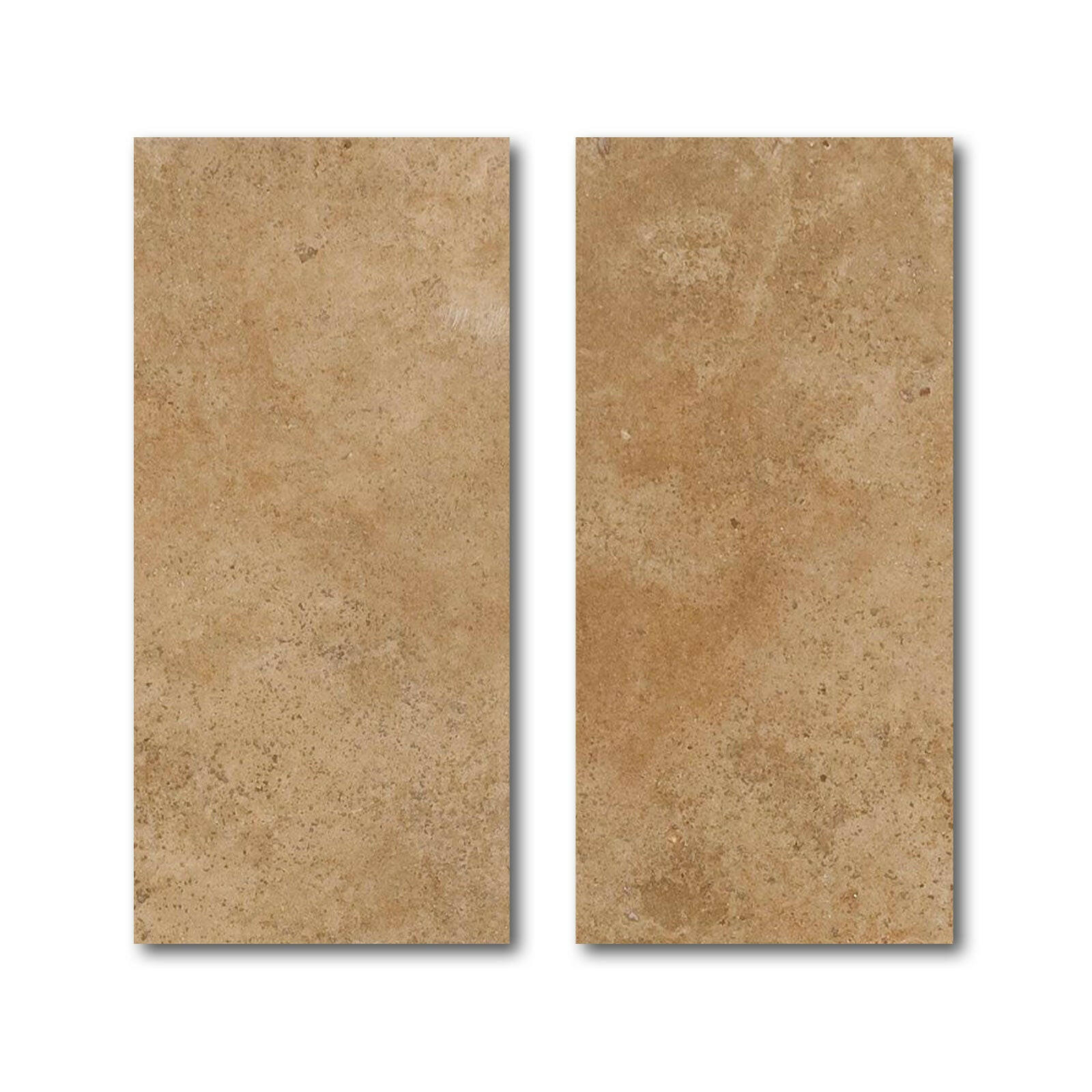 Special Cut | 9x18 Walnut Travertine Filled & Polished Tile Special Cut | 9x18 Walnut Travertine Filled & Polished Tile - American Tile Depot