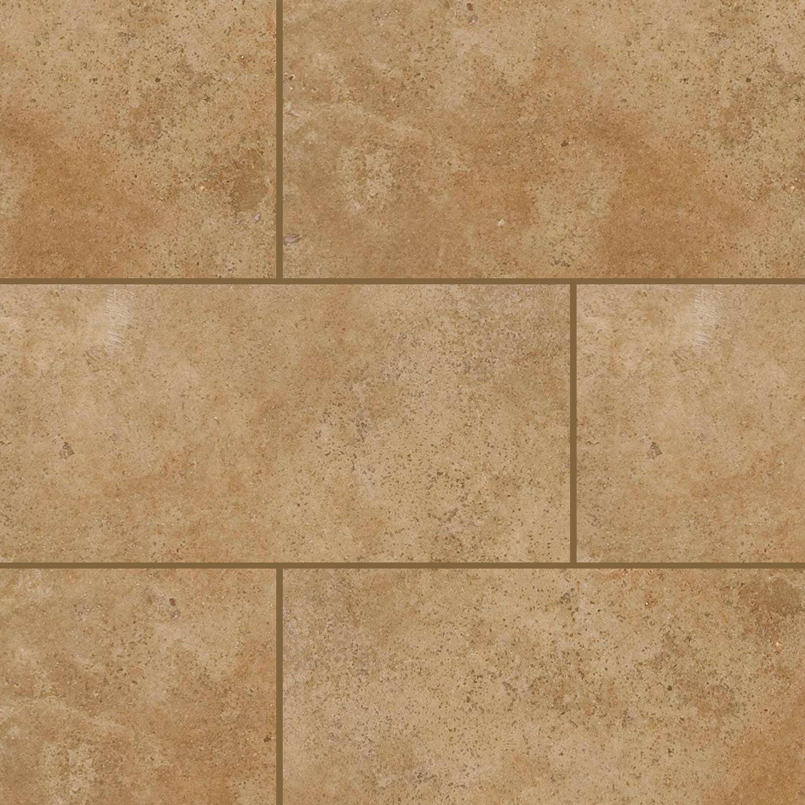 Special Cut | 9x18 Walnut Travertine Filled & Polished Tile Special Cut | 9x18 Walnut Travertine Filled & Polished Tile - American Tile Depot