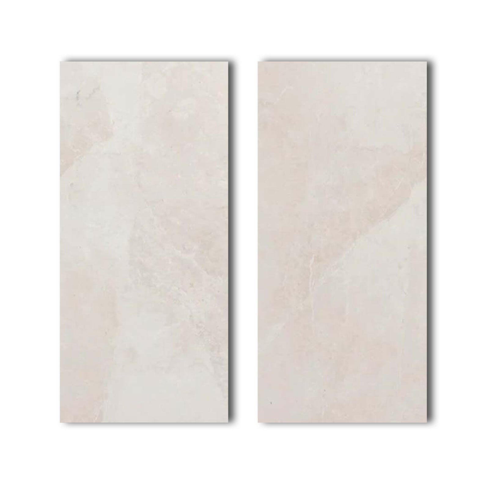 Special Cut | 9x18 White Pearl / Botticino Marble Honed Tile Special Cut | 9x18 White Pearl / Botticino Marble Honed Tile - American Tile Depot