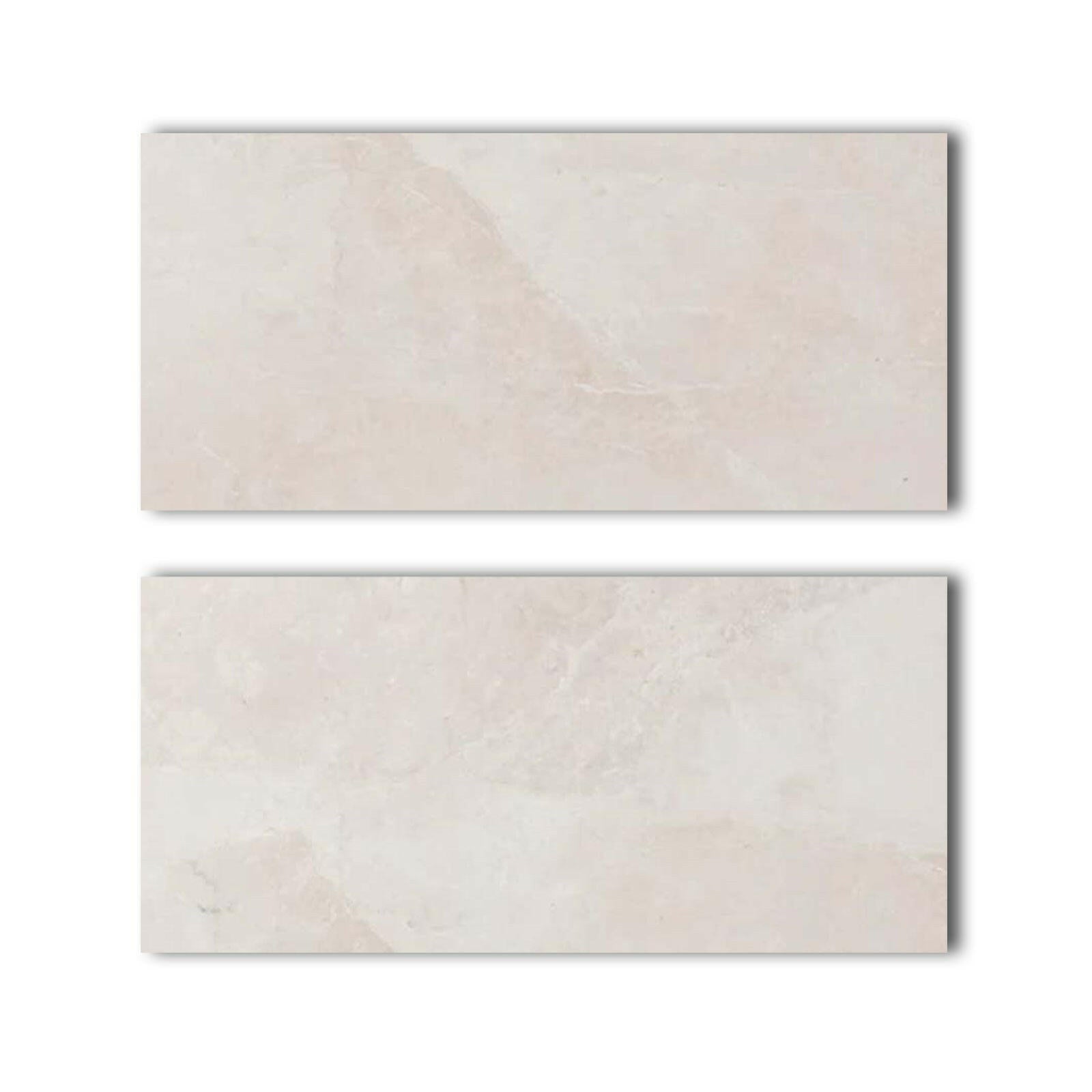 Special Cut | 9x18 White Pearl / Botticino Marble Honed Tile Special Cut | 9x18 White Pearl / Botticino Marble Honed Tile - American Tile Depot