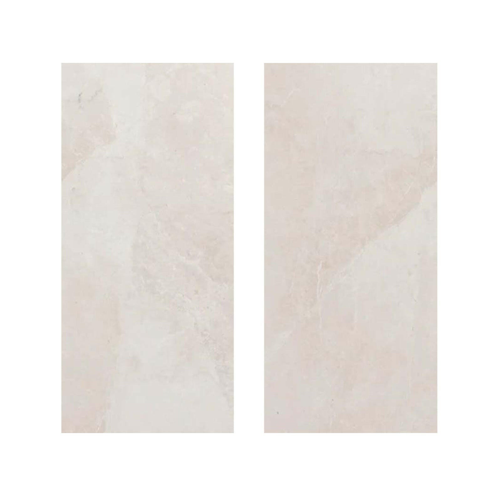 Special Cut | 9x18 White Pearl / Botticino Marble Polished Tile Special Cut | 9x18 White Pearl / Botticino Marble Polished Tile - American Tile Depot