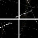 Special Cut | 9x9 Black Marquina Marble Honed Tile Special Cut | 9x9 Black Marquina Marble Honed Tile - American Tile Depot