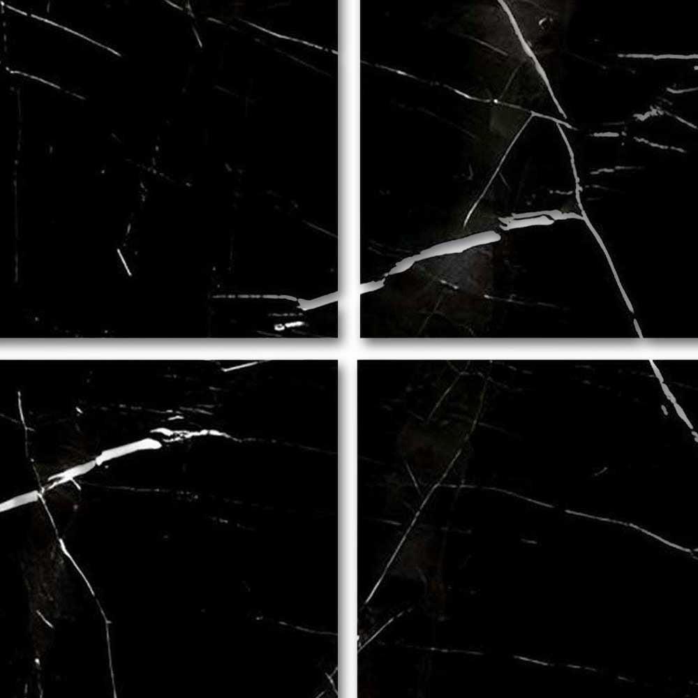 Special Cut | 9x9 Black Marquina Marble Honed Tile Special Cut | 9x9 Black Marquina Marble Honed Tile - American Tile Depot