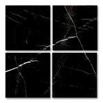 Special Cut | 9x9 Black Marquina Marble Honed Tile Special Cut | 9x9 Black Marquina Marble Honed Tile - American Tile Depot