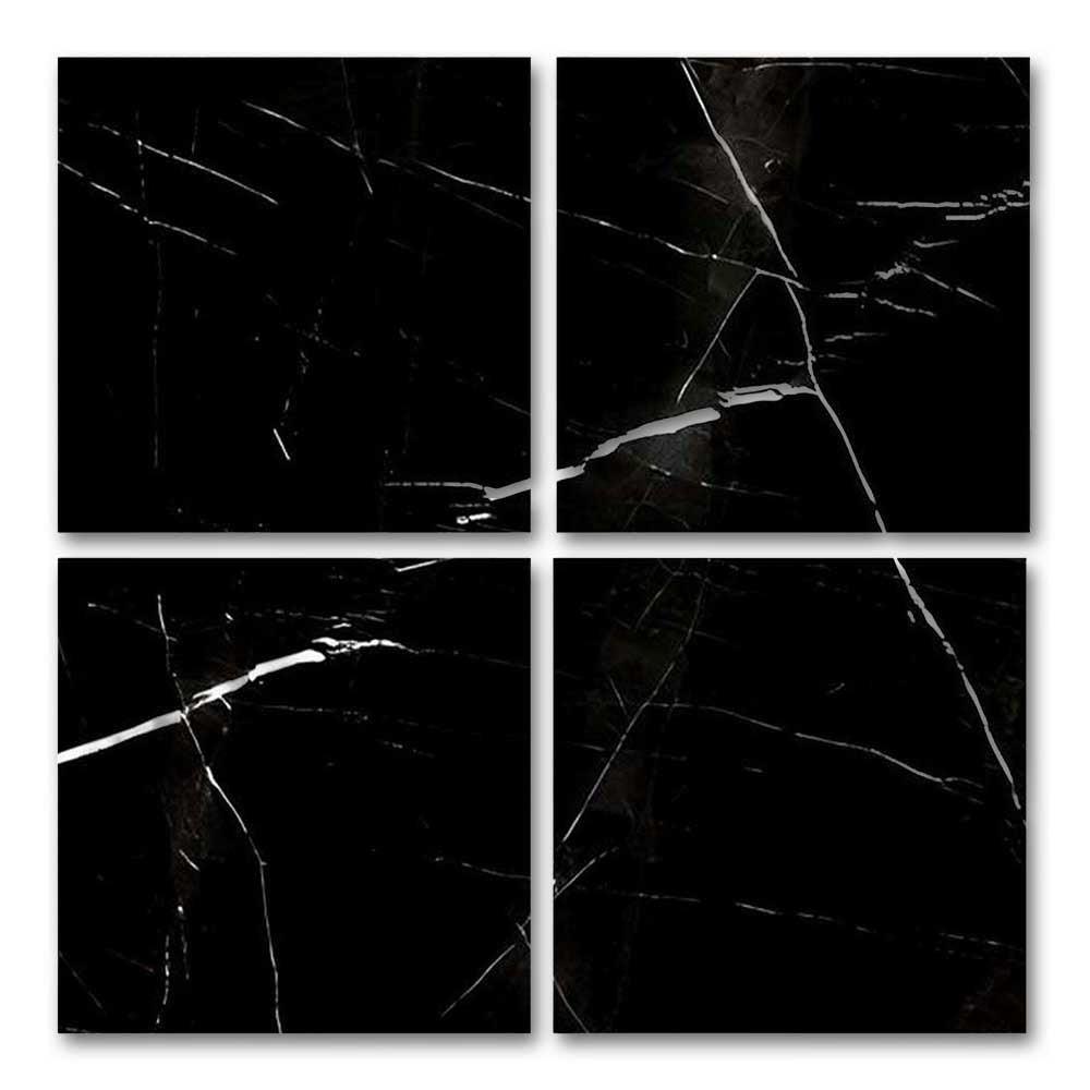 Special Cut | 9x9 Black Marquina Marble Honed Tile Special Cut | 9x9 Black Marquina Marble Honed Tile - American Tile Depot