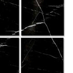 Special Cut | 9x9 Black Marquina Marble Honed Tile Special Cut | 9x9 Black Marquina Marble Honed Tile - American Tile Depot