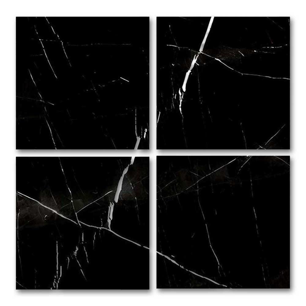 Special Cut | 9x9 Black Marquina Marble Honed Tile Special Cut | 9x9 Black Marquina Marble Honed Tile - American Tile Depot