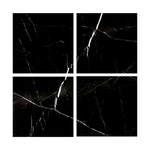 Special Cut | 9x9 Black Marquina Marble Honed Tile Special Cut | 9x9 Black Marquina Marble Honed Tile - American Tile Depot