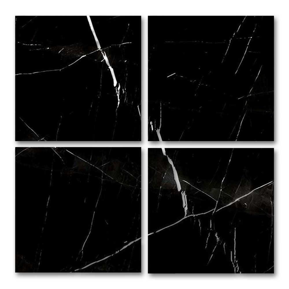 Special Cut | 9x9 Black Marquina Marble Honed Tile Special Cut | 9x9 Black Marquina Marble Honed Tile - American Tile Depot