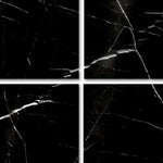 Special Cut | 9x9 Black Marquina Marble Polished Tile Special Cut | 9x9 Black Marquina Marble Polished Tile - American Tile Depot