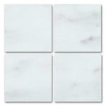 Special Cut | 9x9 Oriental White / Asian Statuary Marble Honed Tile Special Cut | 9x9 Oriental White / Asian Statuary Marble Honed Tile - American Tile Depot