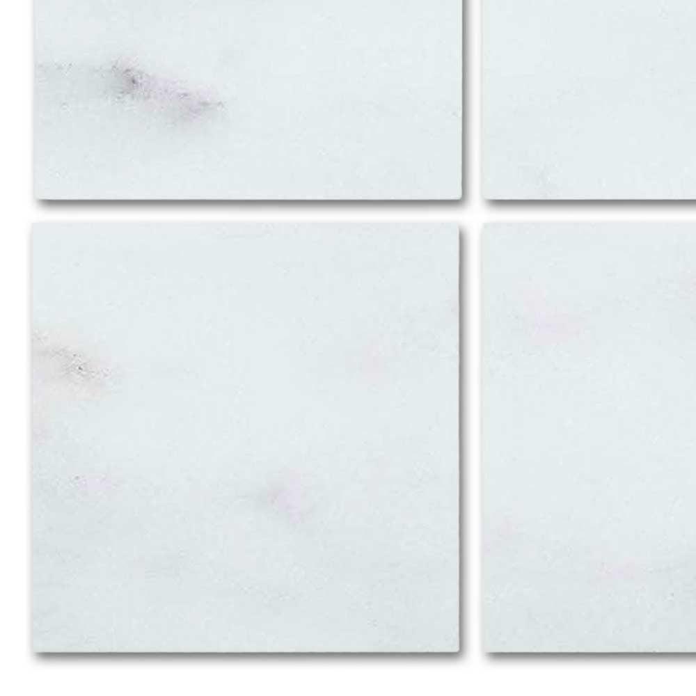 Special Cut | 9x9 Oriental White / Asian Statuary Marble Honed Tile Special Cut | 9x9 Oriental White / Asian Statuary Marble Honed Tile - American Tile Depot