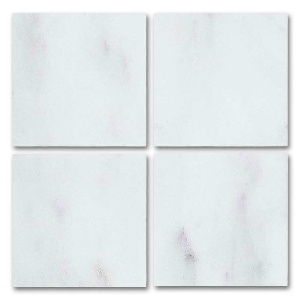 Special Cut | 9x9 Oriental White / Asian Statuary Marble Honed Tile Special Cut | 9x9 Oriental White / Asian Statuary Marble Honed Tile - American Tile Depot