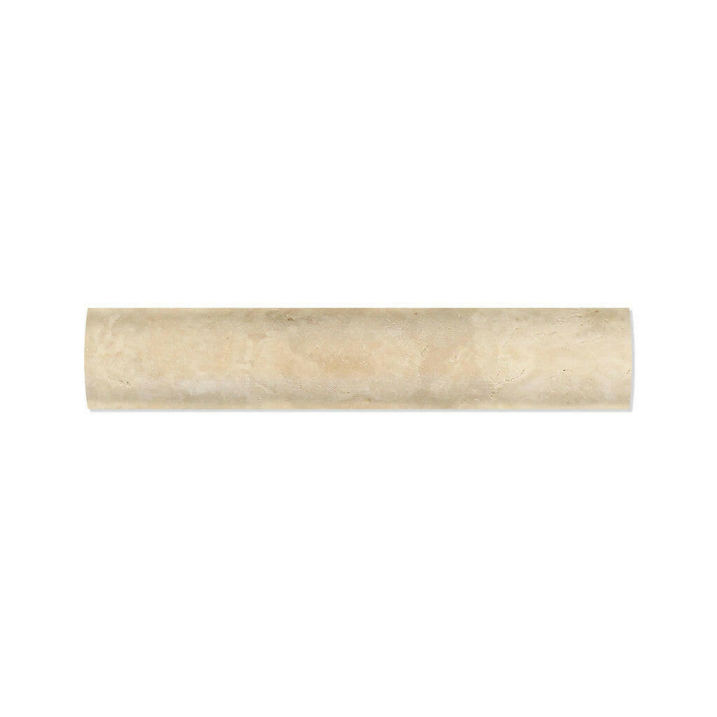 Special Cut | Durango Cream Travertine Honed Quarter - Round Trim Molding Special Cut | Durango Cream Travertine Honed Quarter - Round Trim Molding - American Tile Depot