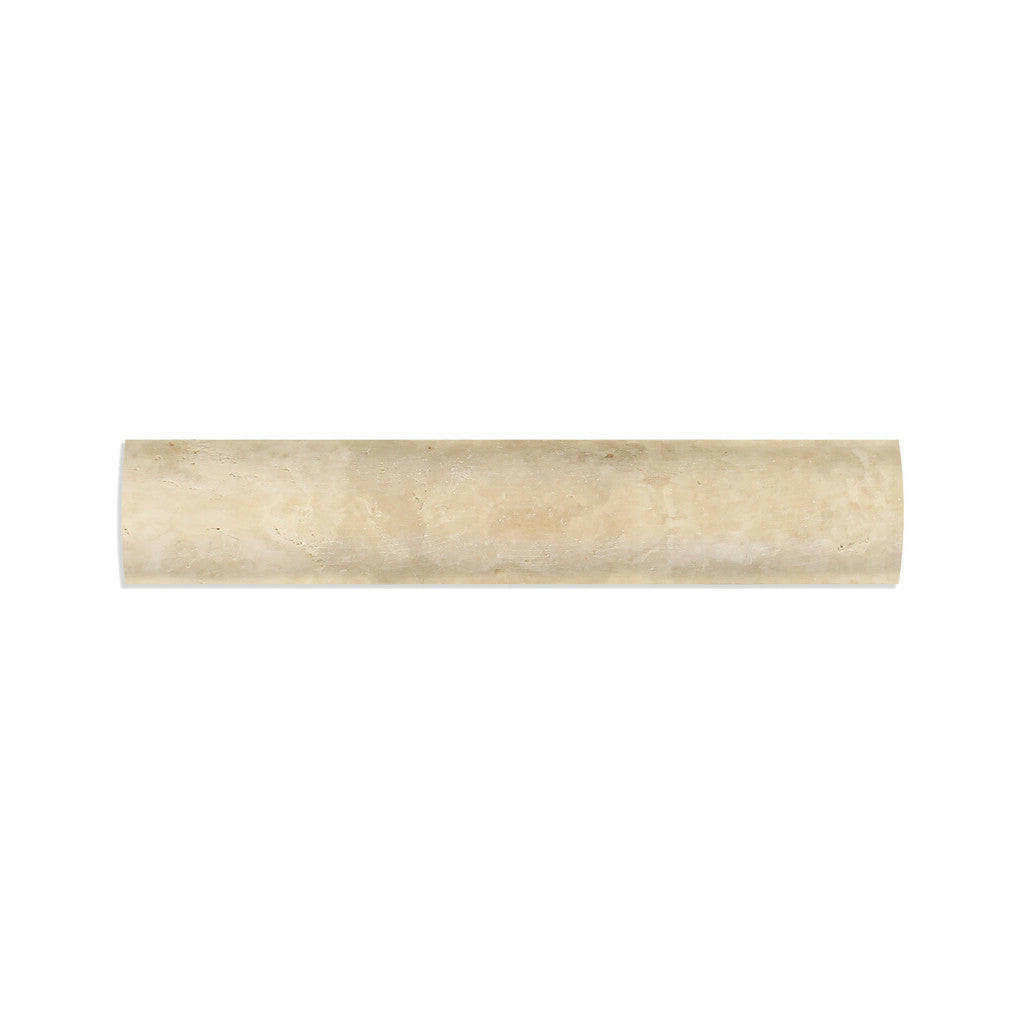 Durango Cream Travertine Hand-Made Honed Quarter - Round Trim Molding - American Tile Depot