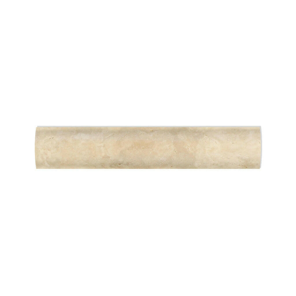 Durango Cream Travertine Hand-Made Honed Quarter - Round Trim Molding - American Tile Depot