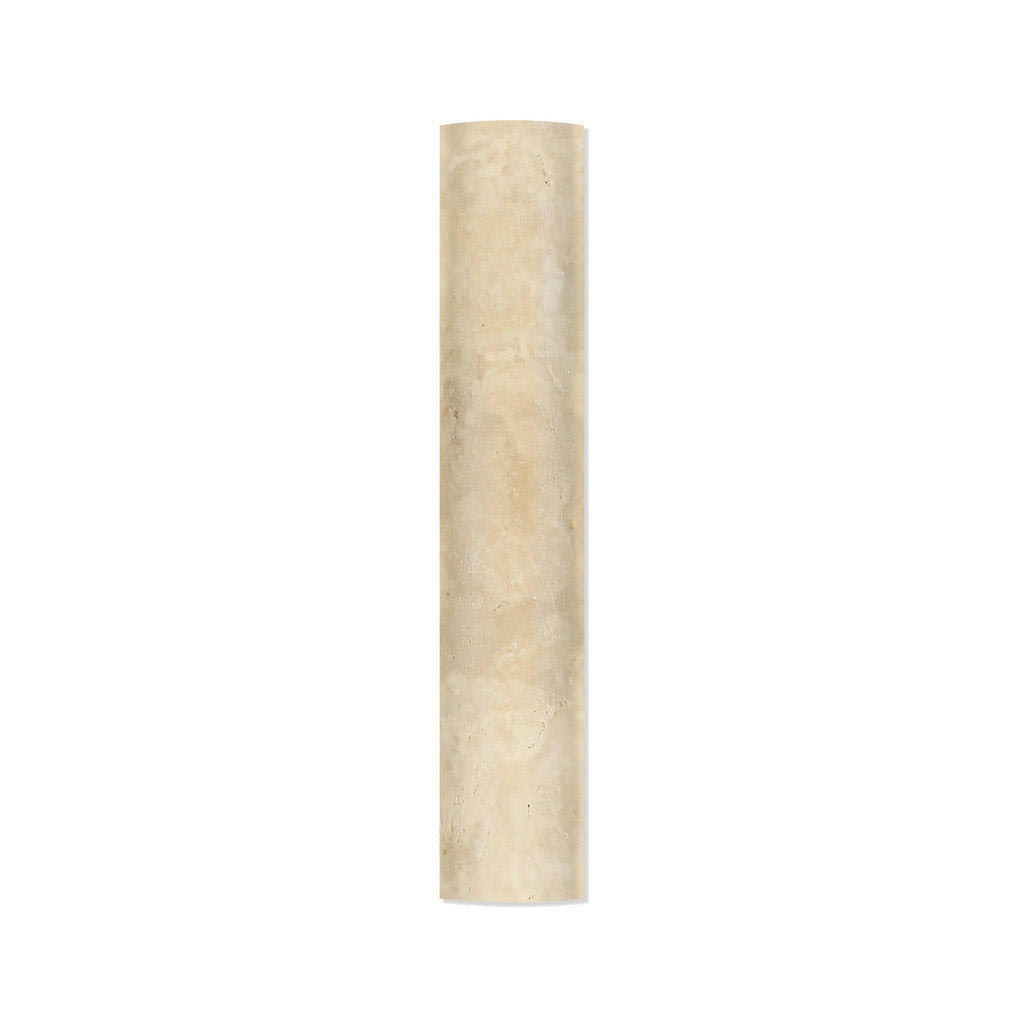 Durango Cream Travertine Hand-Made Honed Quarter - Round Trim Molding - American Tile Depot