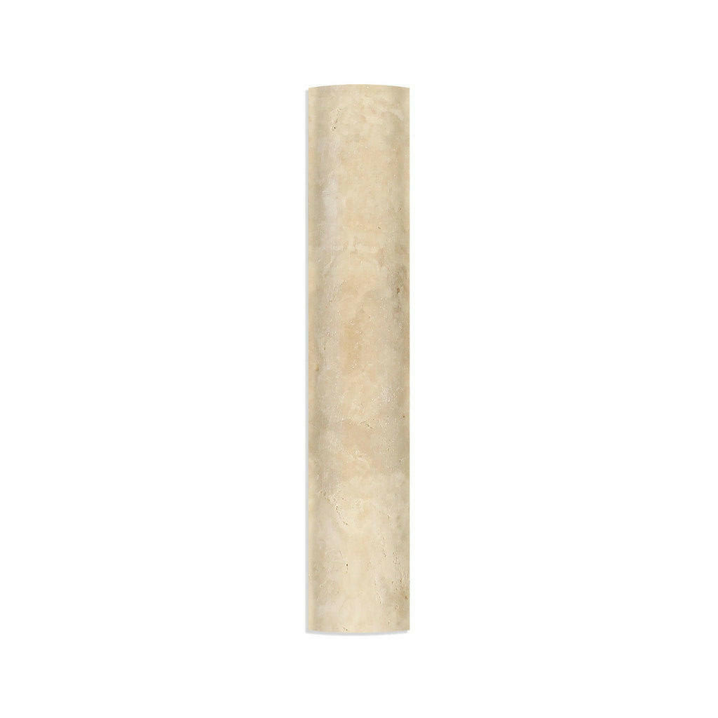 Durango Cream Travertine Hand-Made Honed Quarter - Round Trim Molding - American Tile Depot