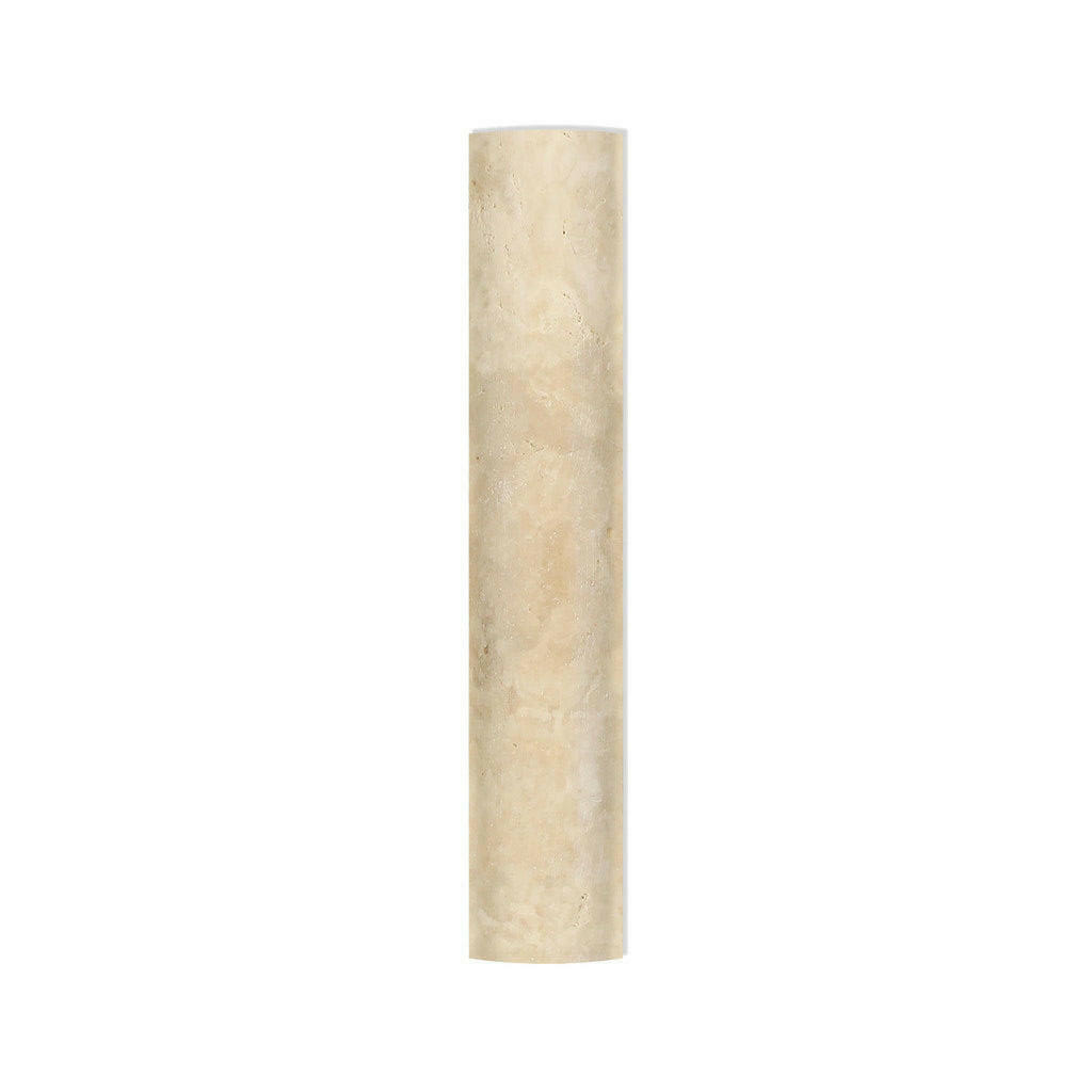 Durango Cream Travertine Hand-Made Honed Quarter - Round Trim Molding - American Tile Depot