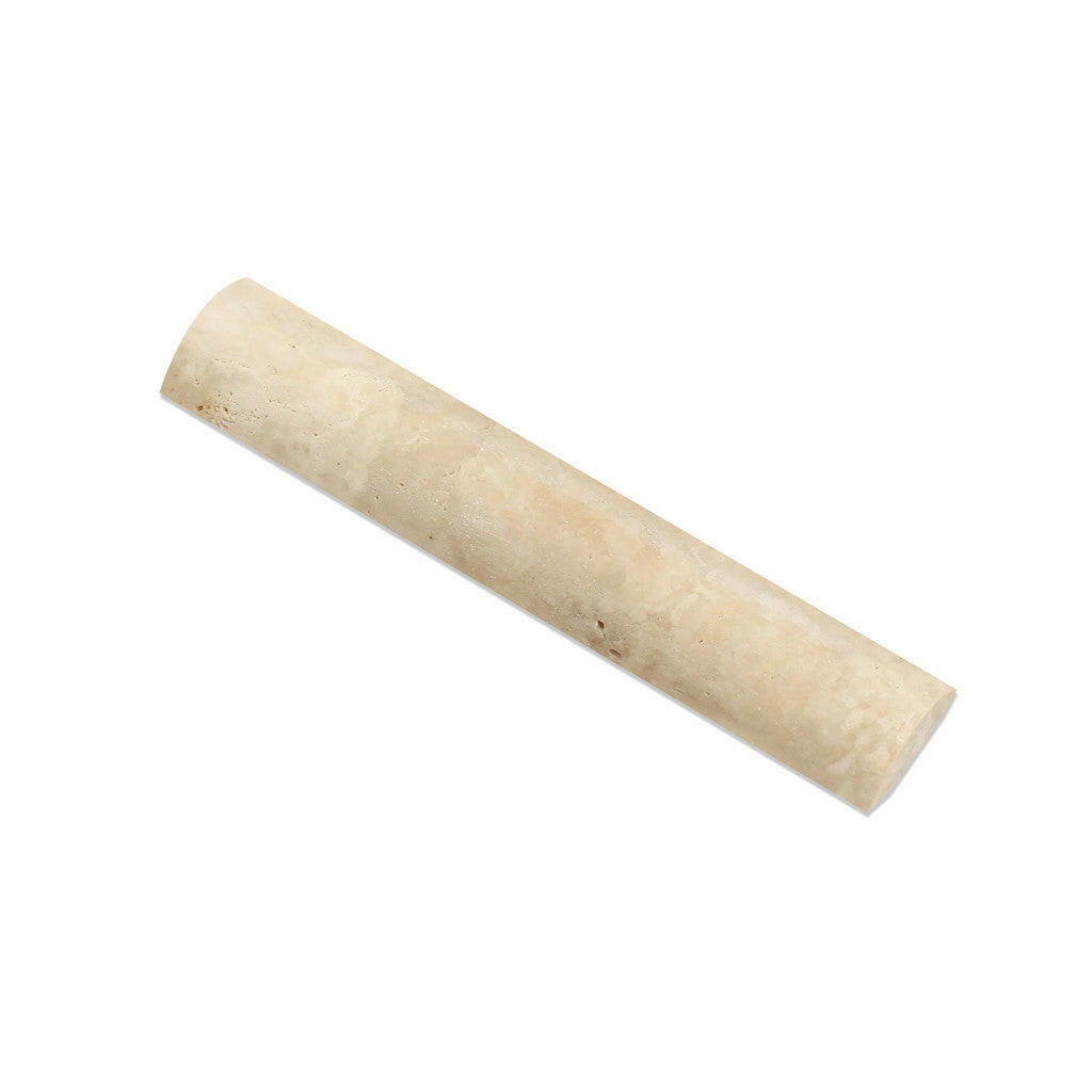 Special Cut | Durango Cream Travertine Honed Quarter - Round Trim Molding Special Cut | Durango Cream Travertine Honed Quarter - Round Trim Molding - American Tile Depot
