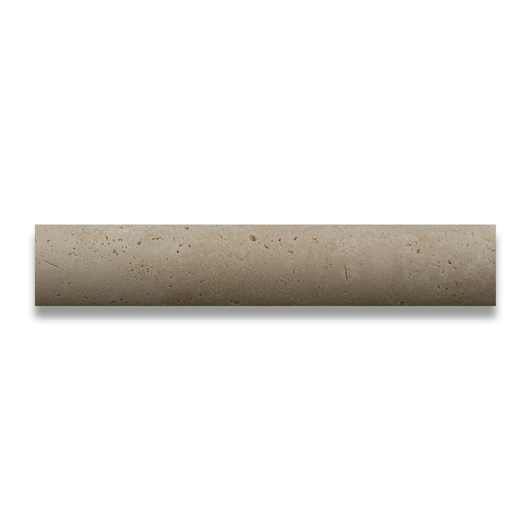 Special Cut | Ivory Travertine Honed Quarter - Round Trim Molding Special Cut | Ivory Travertine Honed Quarter - Round Trim Molding - American Tile Depot