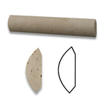Special Cut | Ivory Travertine Honed Quarter - Round Trim Molding Special Cut | Ivory Travertine Honed Quarter - Round Trim Molding - American Tile Depot