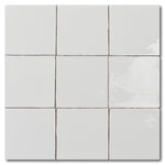 5x5 Miami Snow Glossy Ceramic Wall Tile - American Tile Depot