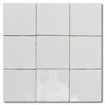 5x5 Miami Snow Glossy Ceramic Wall Tile - American Tile Depot