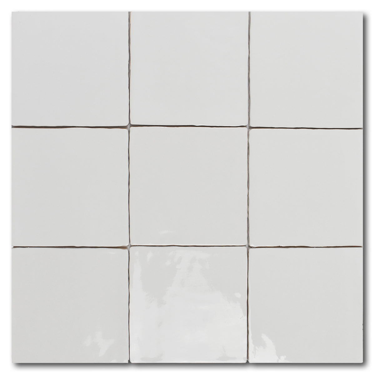 5x5 Miami Snow Glossy Ceramic Wall Tile - American Tile Depot