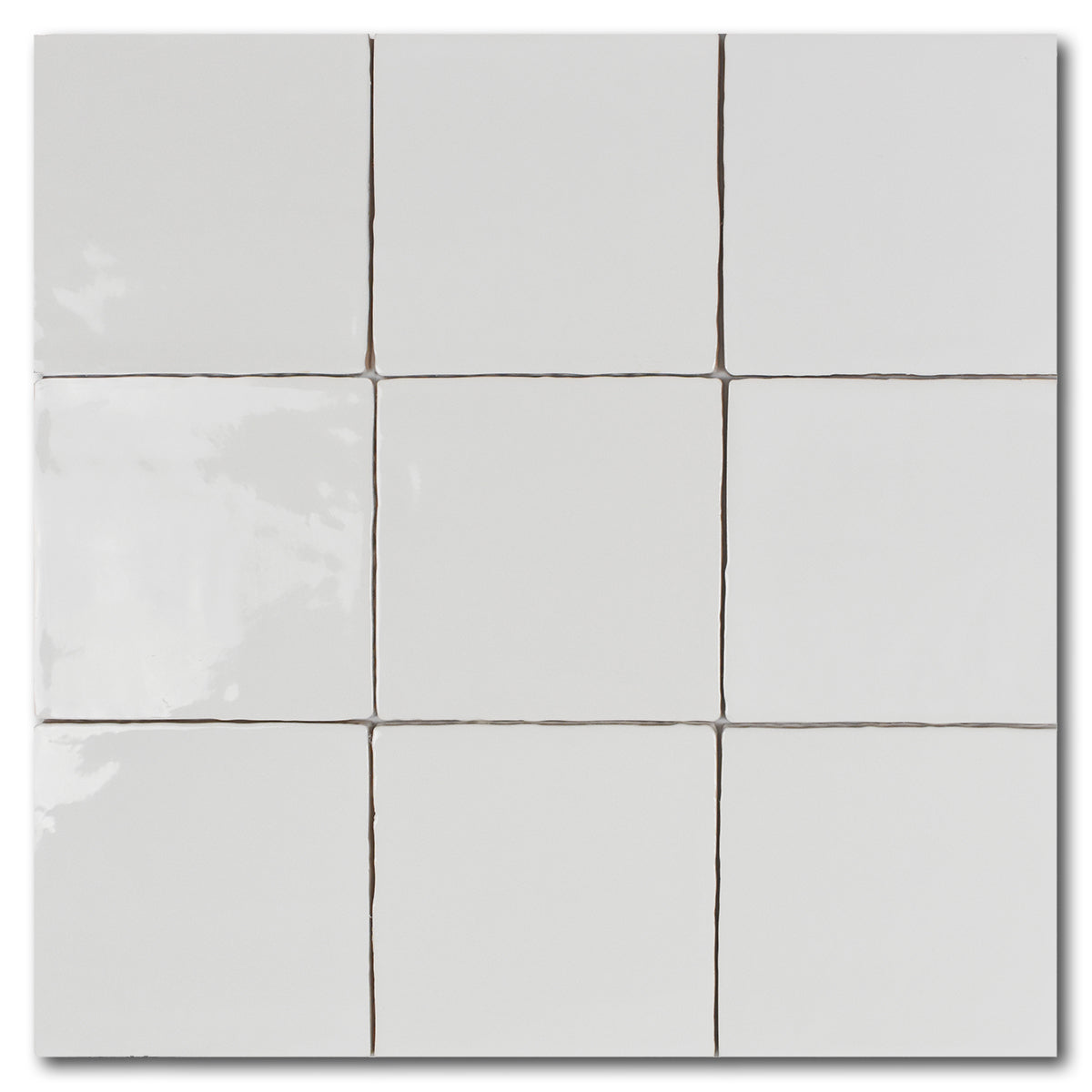 5x5 Miami Snow Glossy Ceramic Wall Tile - American Tile Depot