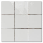 5x5 Miami Snow Glossy Ceramic Wall Tile - American Tile Depot