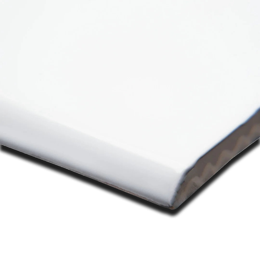 5x5 Azure Coast White Ceramic Bullnose Tile 5x5 Azure Coast White Ceramic Bullnose Tile - American Tile Depot