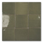 5x5 Miami Olive Glossy Ceramic Wall Tile - American Tile Depot