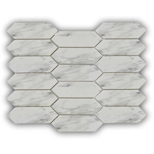 Mineralis Marble Picket Marble Mosaic Tile Mineralis Marble Picket Marble Mosaic Tile - American Tile Depot
