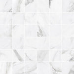 VeinLux White Unpolished Porcelain Mosaic Tile-American Tile Depot