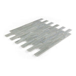 Summer Soft Grey Linear Glass Mosaic Tile Summer Soft Grey Linear Glass Mosaic Tile - American Tile Depot